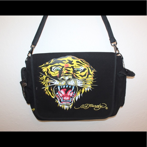 🐯 Ed HARDY backpack and/or messenger - Picture 7 of 10